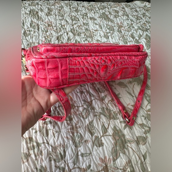 Brahmin Melbourne Cleo crossbody hot bright pink - Picture 9 of 16